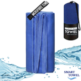 Serviette Microfibre Bleu Marine – Plage, Sport & Voyage | Ultra-Absorbante & Compacte | Smart Towel